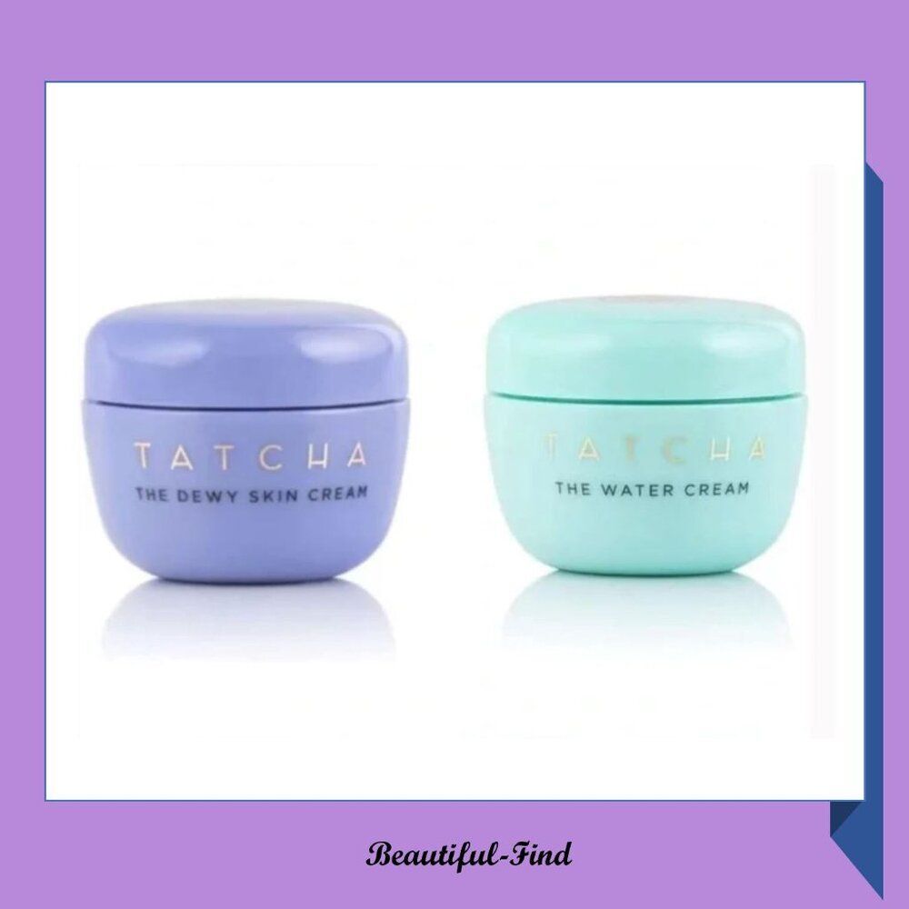 NEW TATCHA The Dewy Skin Cream 10ml & The Water Cream 10ml. Travel Size Set New